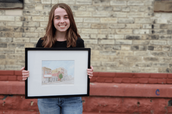 Aldea's Elly Bollweg to have water color displayed in upcoming art show - Aldea Coffee